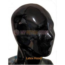 (DM873)100% natural full head human face latex mask rubber hood with eyes lenses suffocate Mask fetish wear